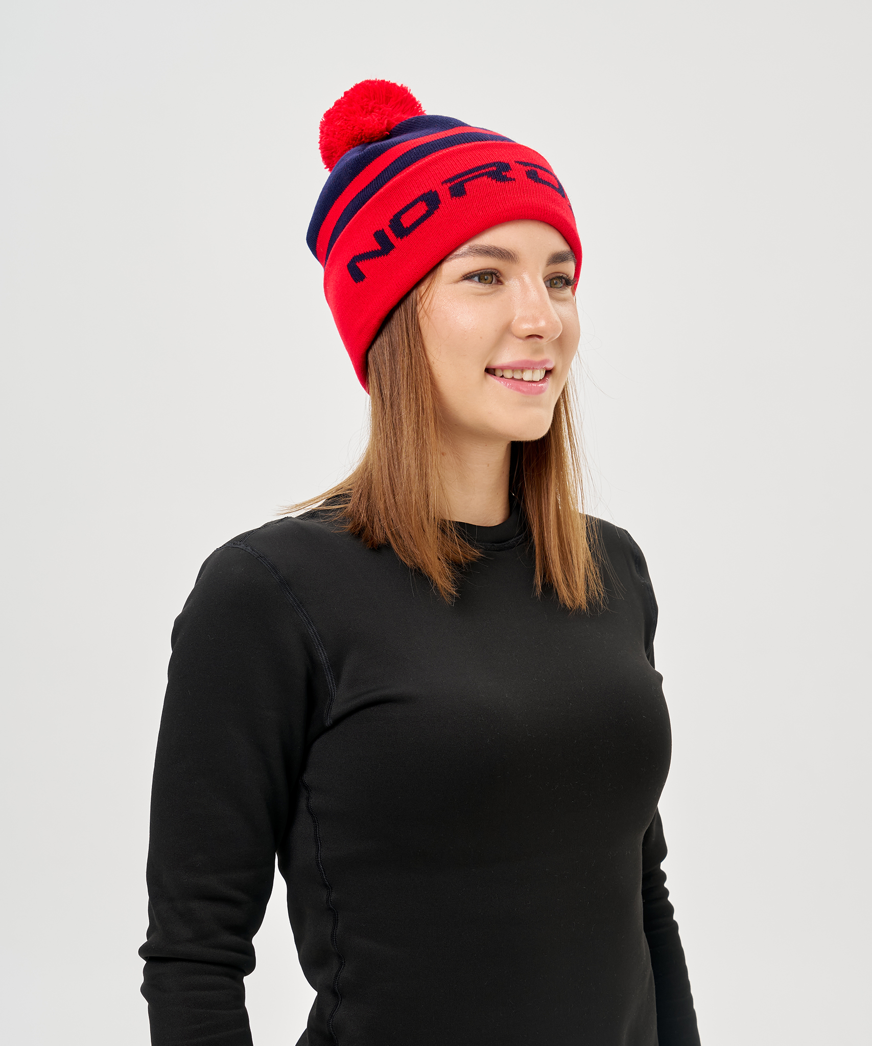 Шапка Nordski Winter Dark Blue/Red