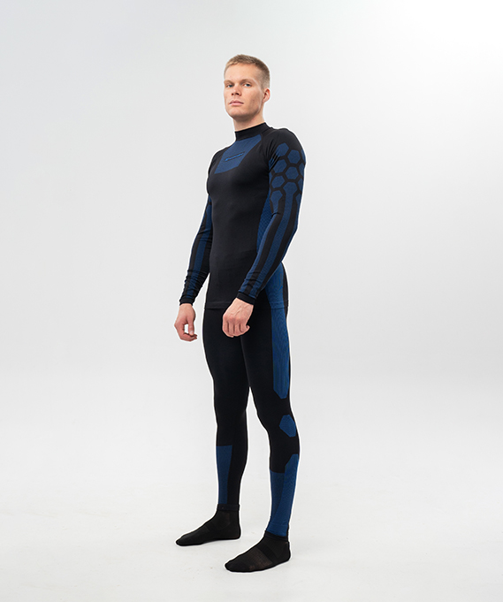 Комплект термобелья Nordski Snake Black/Blue