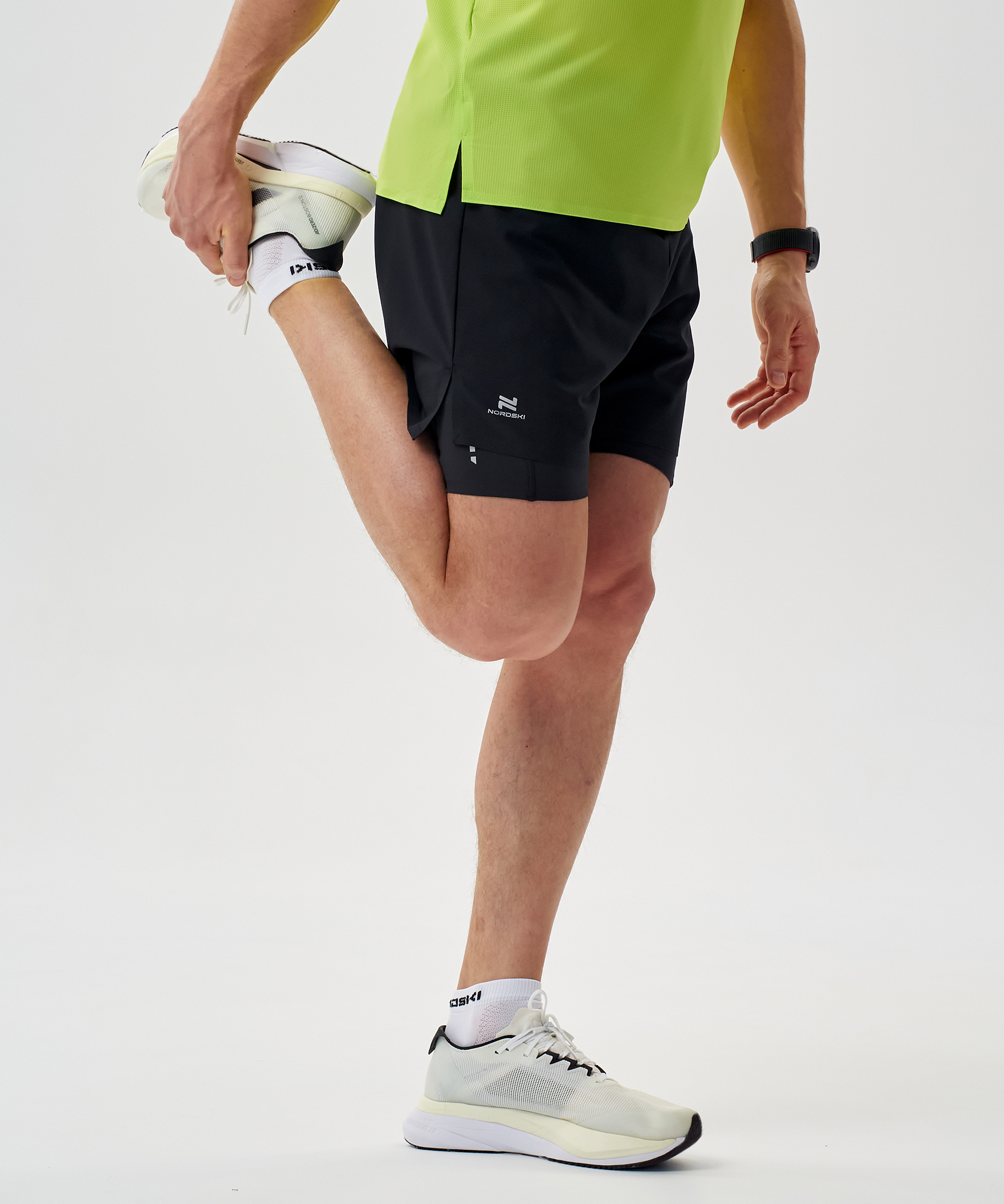 Шорты 2 в 1 Nordski Road Black