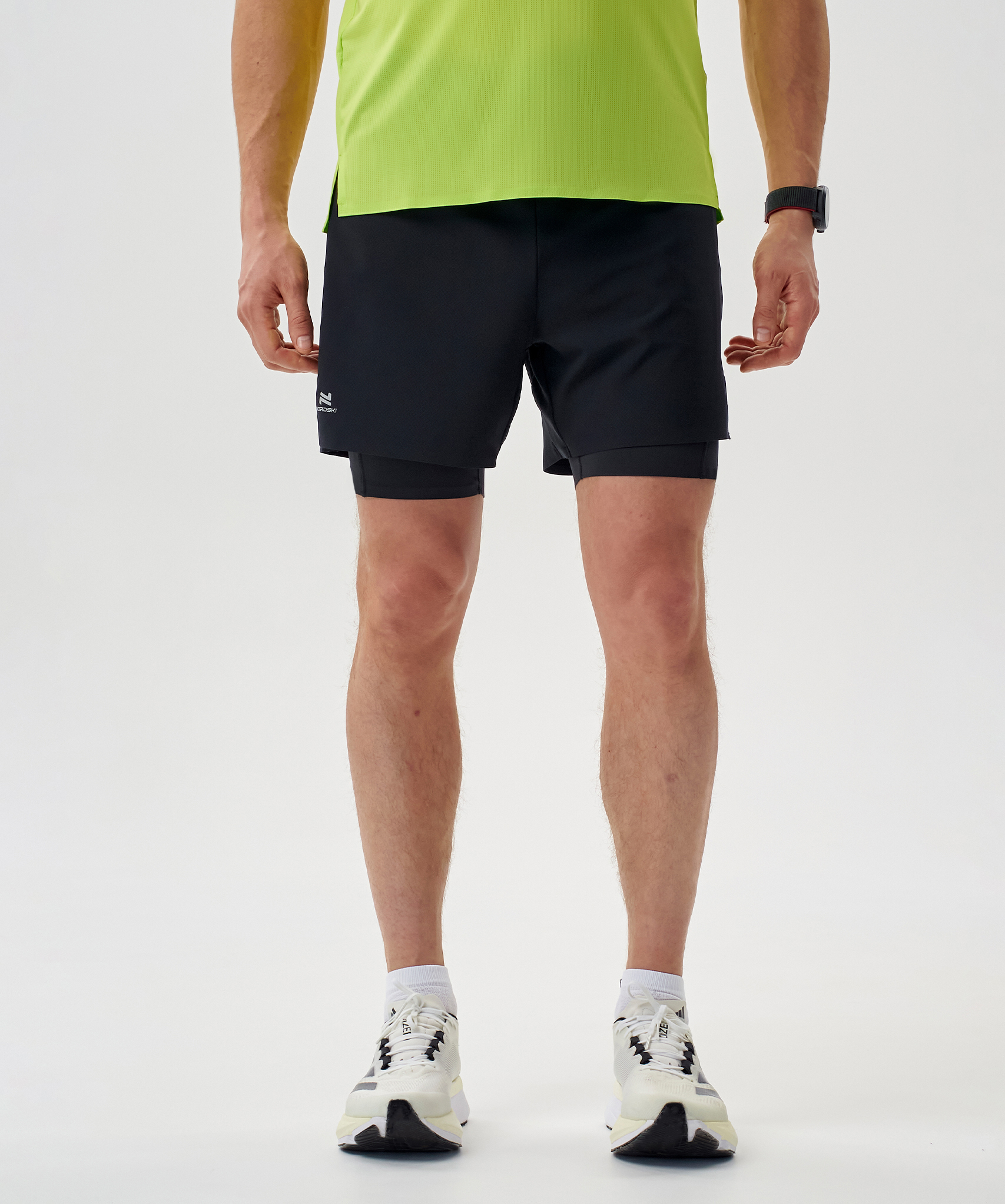 Шорты 2 в 1 Nordski Road Black
